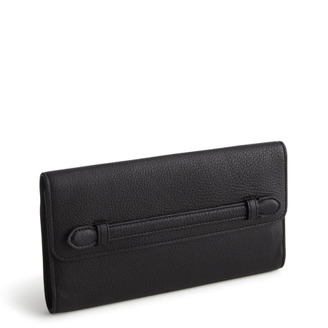 Verbena Clutch Moonless Night in Leather