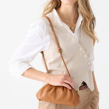 Small Taber Crossbody Roasted Pecan in Leather