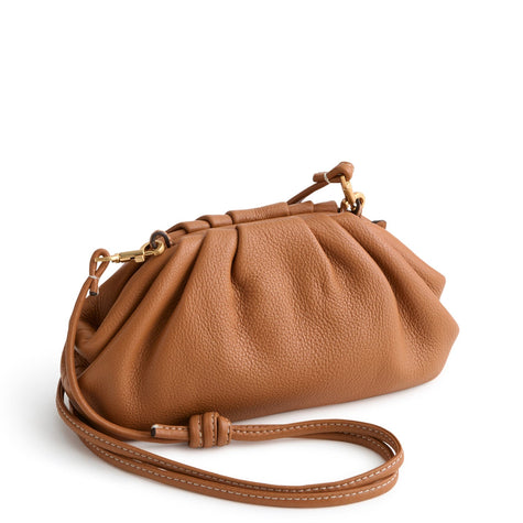 Small Taber Crossbody Roasted Pecan in Leather