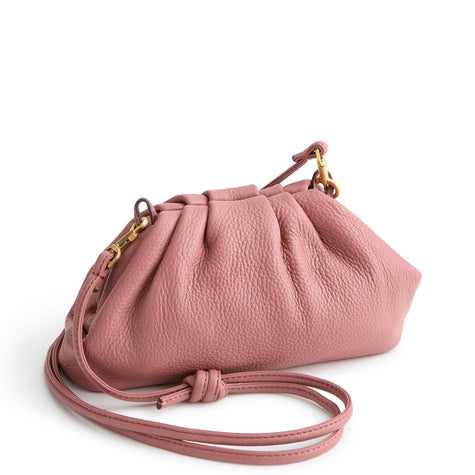 Small Taber Crossbody Withered rose in Leather
