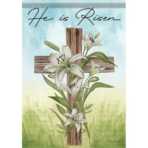 Easter Cross Dura Soft Garden Flag