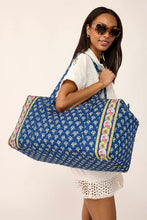 Large Original Duffel Bag Maison Blue in Premium Cotton
