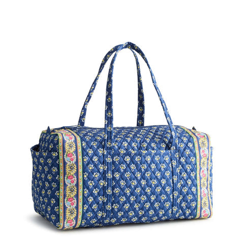 Large Original Duffel Bag Maison Blue in Premium Cotton