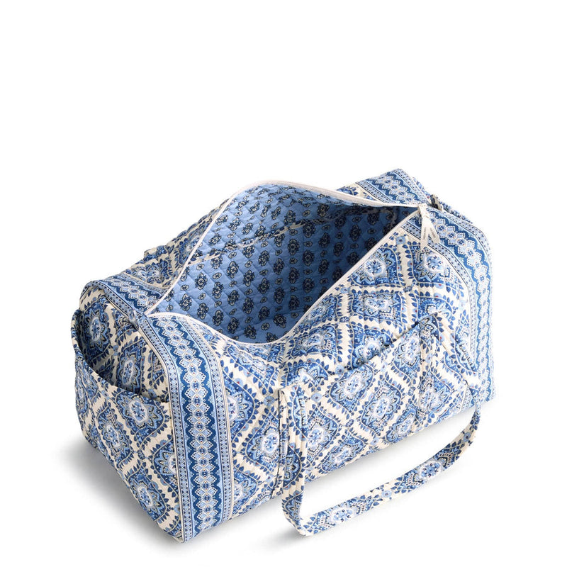 Large Original Duffel Bag Cambridge Blues in Premium Cotton