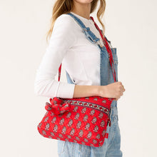 Original Zip Hipster Flowering Paisley Goji Berry in Premium Cotton