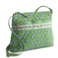 Original Zip Hipster Flowering Paisley Green Birds in Premium Cotton