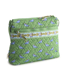 Original Zip Hipster Flowering Paisley Green Birds in Premium Cotton
