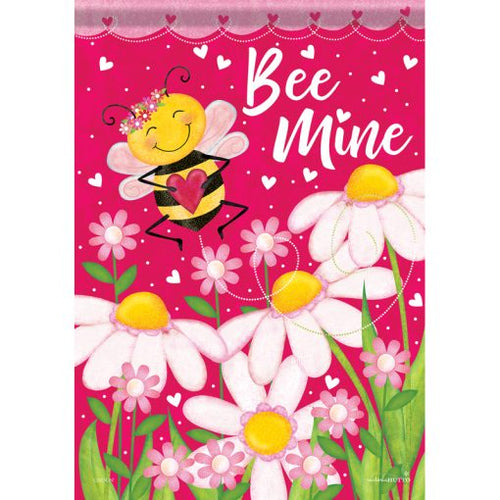 Bee Mine Valentine Dura Soft Garden Flag