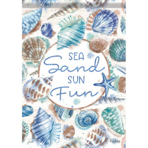 Seas Sand Sun Dura Soft Garden Flag