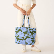 Original Zip Tote Bag Appliqué floral in Nylon