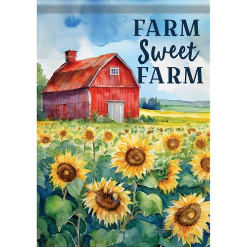 Farm Sweet Sunflowers Dura Soft Large Flag