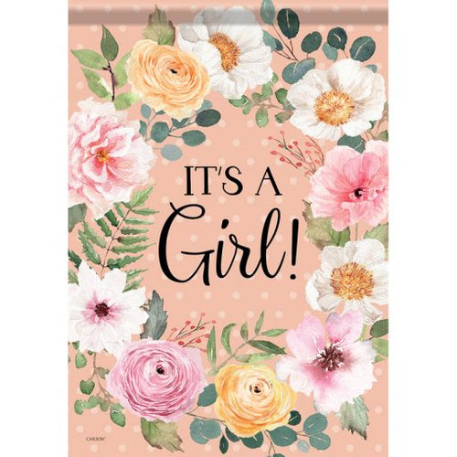 It’s A Girl Dura Soft Garden Flag