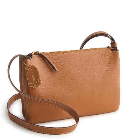 Foxbury Crossbody Roasted Pecan in Leather