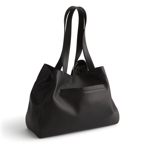Small Hathaway Tote Bag Moonless Night in Leather