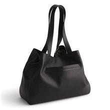 Small Hathaway Tote Bag Moonless Night in Leather
