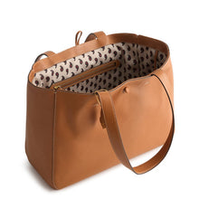 Small Hathaway Tote Bag Roasted Pecan in Leather