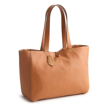 Small Hathaway Tote Bag Roasted Pecan in Leather