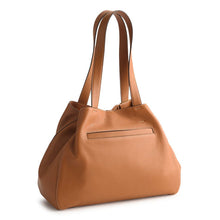 Small Hathaway Tote Bag Roasted Pecan in Leather