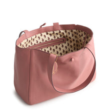 Small Hathaway Tote Bag Withered Rose in Leather
