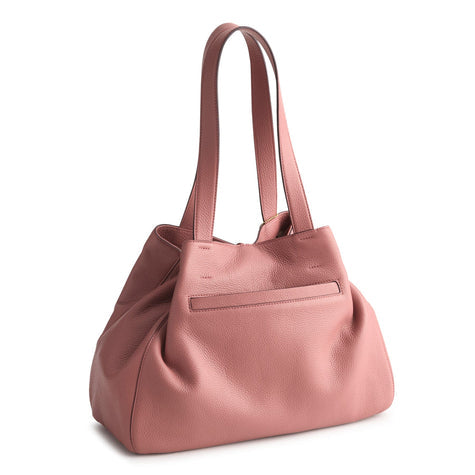 Small Hathaway Tote Bag Withered Rose in Leather