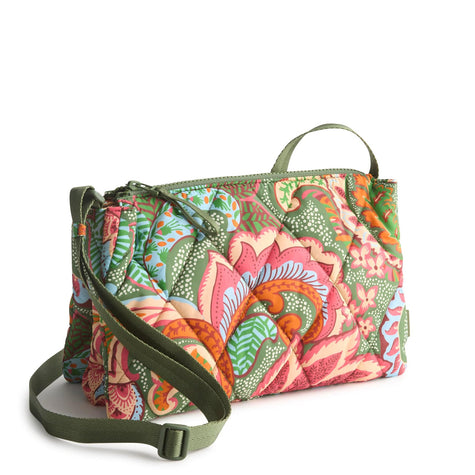 Foxbury Crossbody Leaf Me Not Paisley in Featherweight