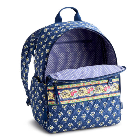 Bancroft Backpack Maison Blue in Premium Cotton