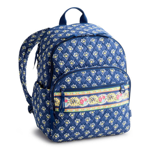 Bancroft Backpack Maison Blue in Premium Cotton