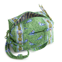 Mini Original Duffel Crossbody Green Birds in Premium Cotton