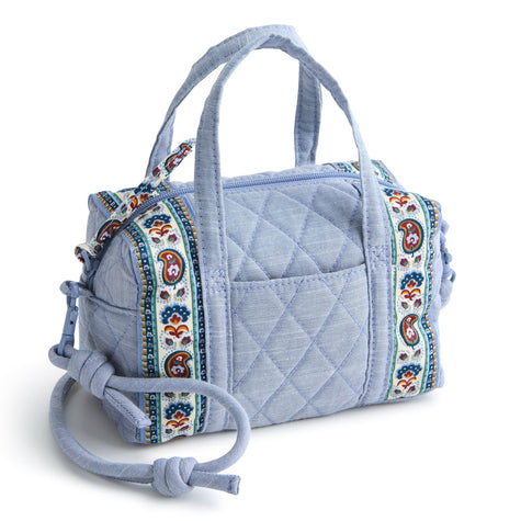 Mini Original Duffel Crossbody Chambray in Premium Cotton