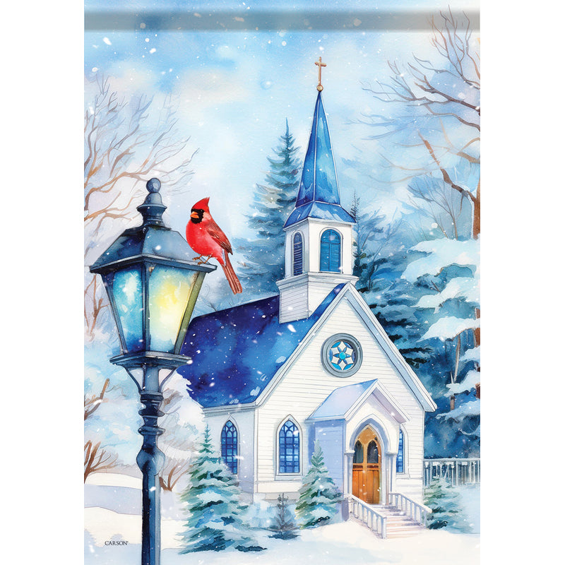 "Church Winter" Garden Durasoft™ Flag