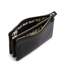 Accordion Pouch Moonless Night in Leather