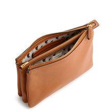 Accordion Pouch Roasted Pecan in Leather