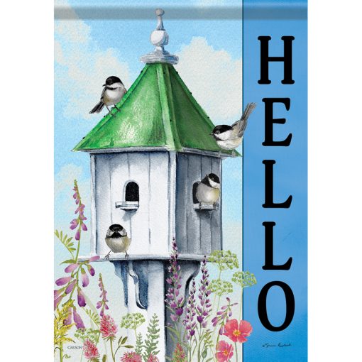 "Chickadee Flock" Dura Soft™ Garden Flag