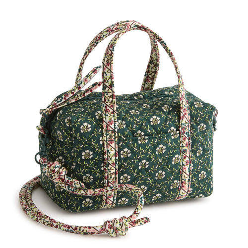 Mini Original Duffel Crossbody Mistletoe lattice in Premium cotton