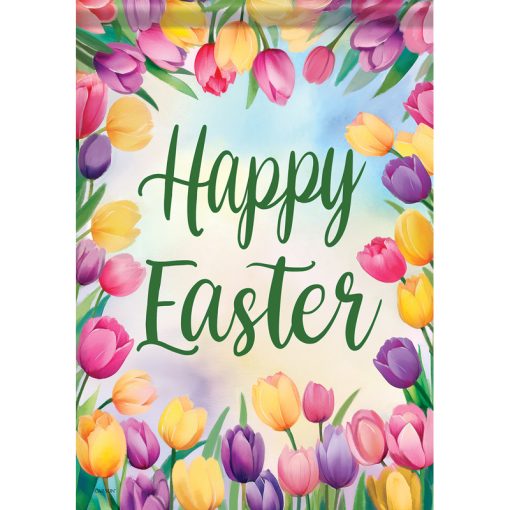 "Easter Tulips" Dura Soft™ Garden Flag