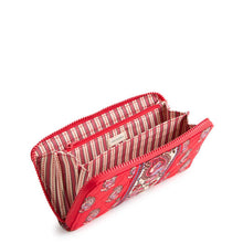 Continental Wallet Flowering Paisley Goji Berry in Premium Cotton