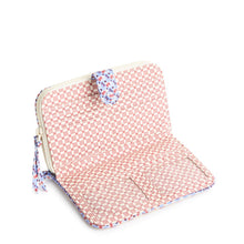 Large Tab Wallet Rachel Ditsy in Premium Cotton