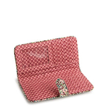 Tab Wallet Mistletoe lattice in Premium cotton
