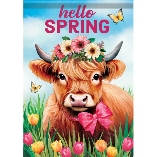 "Hello Spring" Dura Soft™ Garden Flag