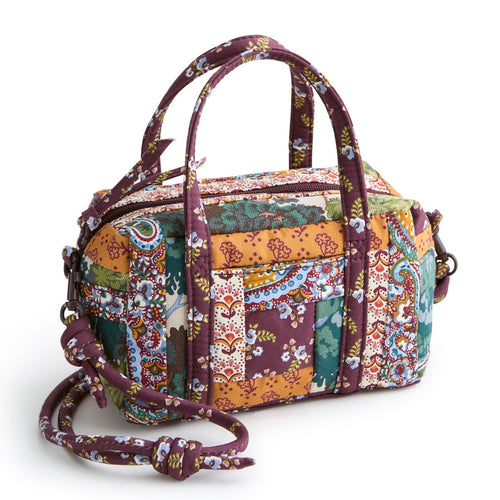 Mini Original Duffel Crossbody Fall harvest patchwork in Premium cotton