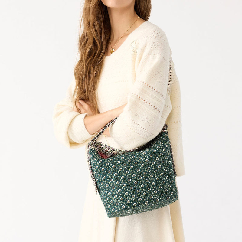 Astoria Shoulder Bag Mistletoe lattice in Premium cotton