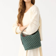 Astoria Shoulder Bag Mistletoe lattice in Premium cotton