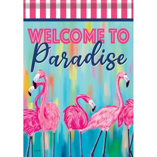 Flamingo Paradise Dura Soft Garden Flag