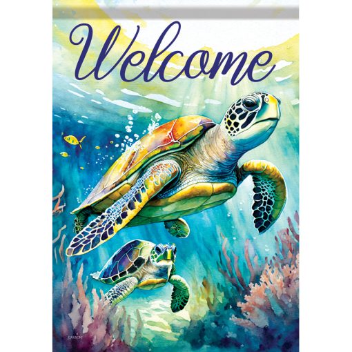 Sea Turtles Dura Soft Large Flag