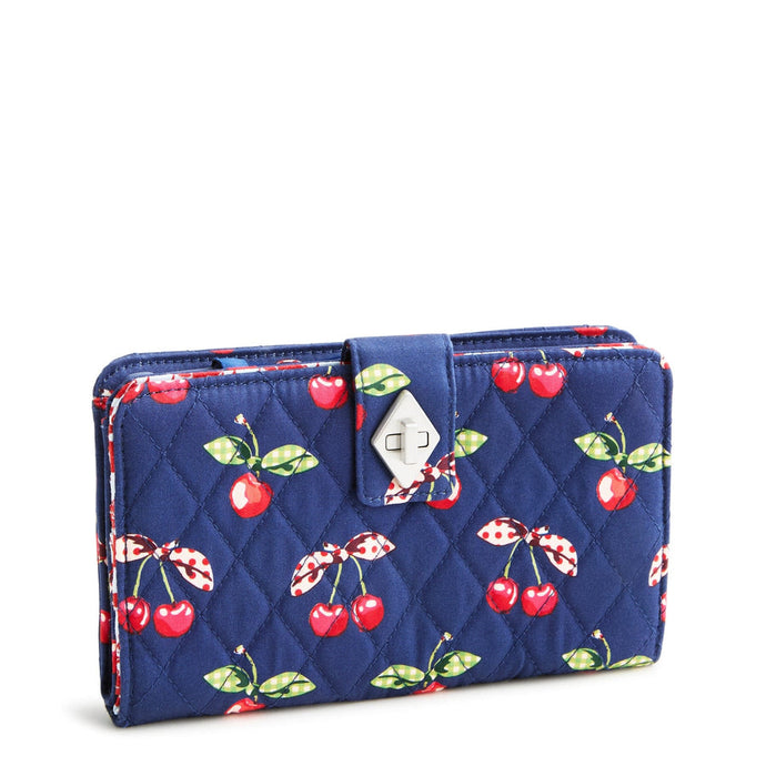 Turnlock Wallet Cherry Picking in Premium Cotton