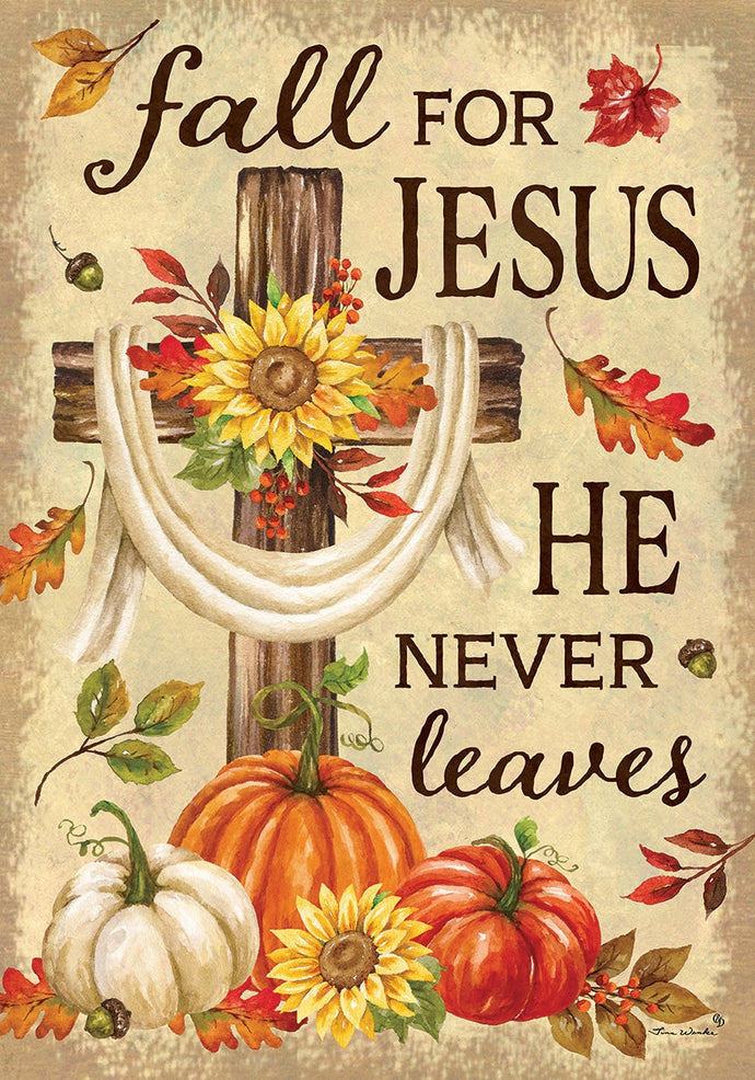 Fall for Jesus-Garden Flag