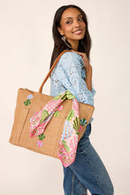 Fairhill Tote Shells in Woven Faux Straw