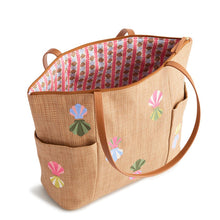 Fairhill Tote Shells in Woven Faux Straw