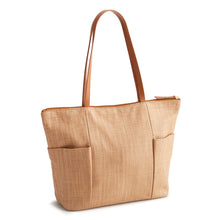 Fairhill Tote Shells in Woven Faux Straw