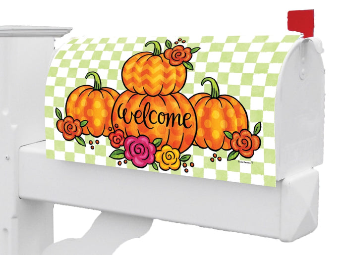 Mailbox Makeover-Floral Pumpkins